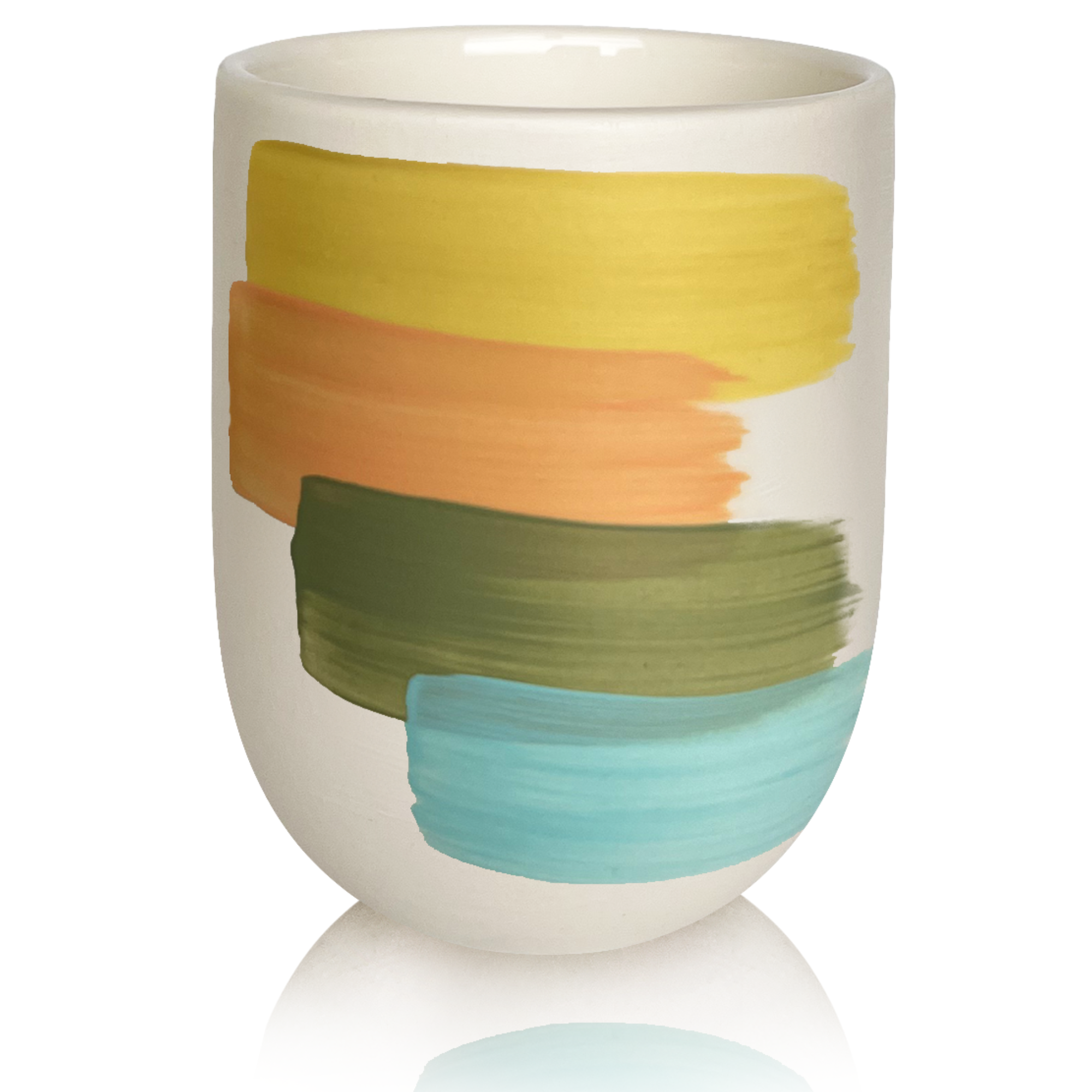 Hand Painted Decor Scented Candle - Cozy