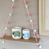 Hand Painted Decor Scented Candle - Olive